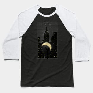 Starry Night in the City Baseball T-Shirt